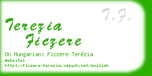 terezia ficzere business card